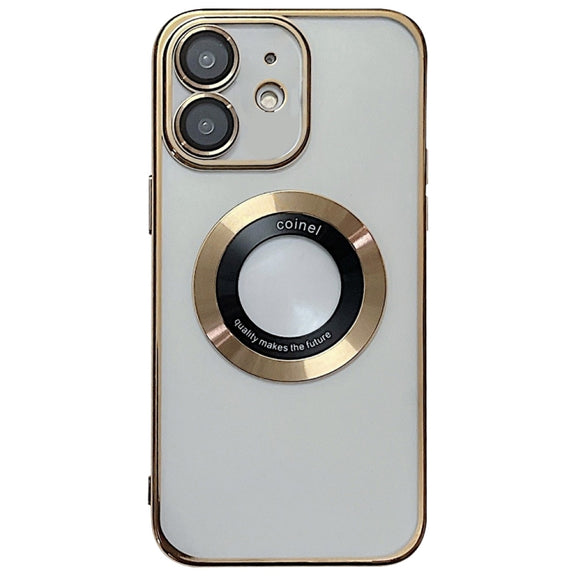 For iPhone 12 Electroplating Magsafe TPU Phone Case(Golden)