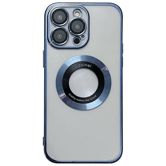 For iPhone 12 Pro Electroplating Magsafe TPU Phone Case(Blue)