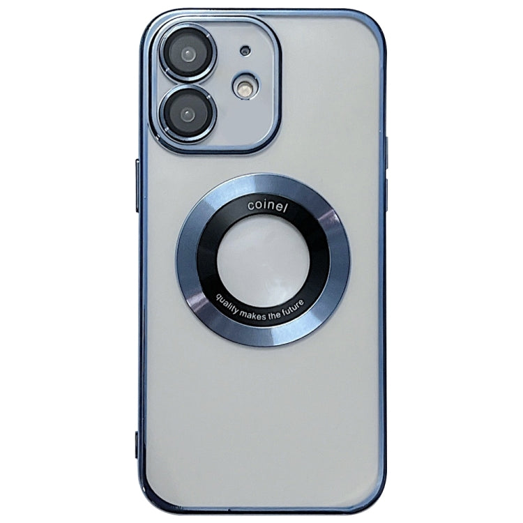 For iPhone 11 Electroplating Magsafe TPU Phone Case(Blue)