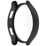 For Samsung Galaxy Watch6 40mm PC + Tempered Film Integrated Watch Protective Case(Black)