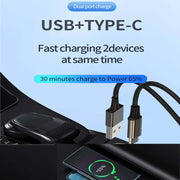 P35 48W PD30W+QC3.0 18W USB Transparent Car Quick Charge(Transparent)