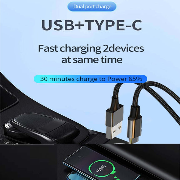 P35 48W PD30W+QC3.0 18W USB Transparent Car Quick Charge(Transparent)