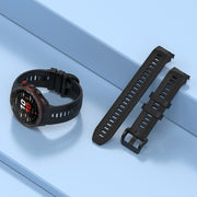 For Garmin Approach S70 47mm 22mm Sports Silicone Watch Band(Grey)