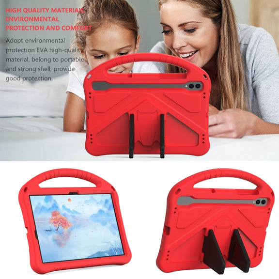 For Samsung Galaxy Tab S9 EVA Shockproof Tablet Case with Holder(Red)
