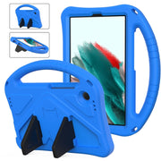 For Samsung Galaxy Tab A9 8.0 2023 EVA Shockproof Tablet Case with Holder(Blue)