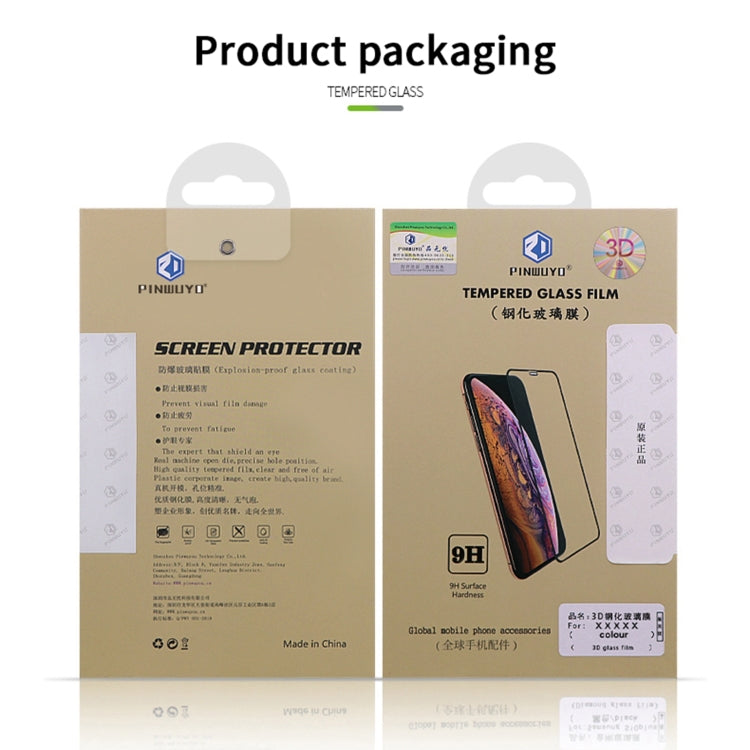 For?Google Pixel 8 Pro PINWUYO 9H 3D Full Screen Explosion-proof Tempered Glass Film(Black)