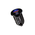 P10 Mini Style QC4.0 USB / PD20W Dual Port Car Charger(Black) - Car Charger by PMC TechLife | Online Shopping South Africa | PMC TechLife