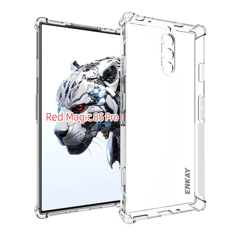 For ZTE Nubia Red Magic 8s Pro ENKAY Clear TPU Shockproof Anti-slip Phone Case