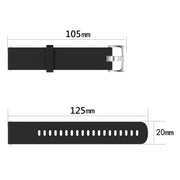 For Garmin Vivomove Sport 20mm Diamond Textured Silicone Watch Band(Pink)