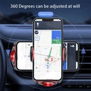 A6 Car Automatic Clamping Phone Holder 15W Magnetic Wireless Charger(Orange)