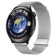 For Huawei Watch 4 / 4 Pro Milan Double Magnetic Steel Mesh Watch Band(Silver) - Watch Bands by PMC TechLife | Online Shopping South Africa | PMC TechLife