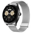 For Huawei Watch Buds Milan Double Magnetic Steel Mesh Watch Band(Silver) - Watch Bands by PMC TechLife | Online Shopping South Africa | PMC TechLife