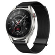 For Huawei Watch3 Pro New Milan Double Magnetic Steel Mesh Watch Band(Black) - Watch Bands by PMC TechLife | Online Shopping South Africa | PMC TechLife