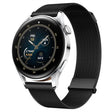 For Huawei Watch3 / Watch3 Pro Milan Double Magnetic Steel Mesh Watch Band(Black) - Watch Bands by PMC TechLife | Online Shopping South Africa | PMC TechLife
