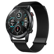 For Honor Magic Watch2 46mm Milan Double Magnetic Steel Mesh Watch Band(Black) - Watch Bands by PMC TechLife | Online Shopping South Africa | PMC TechLife