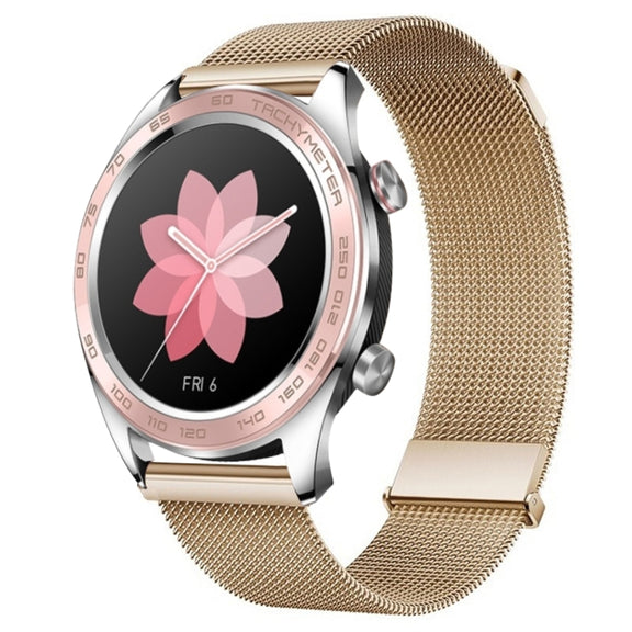 For Honor Watch Dream Milan Double Magnetic Steel Mesh Watch Band(Rose Gold)