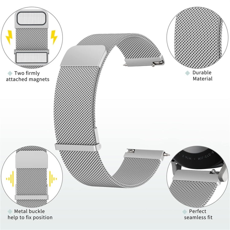 For Honor Watch Dream Milan Double Magnetic Steel Mesh Watch Band(Gray)