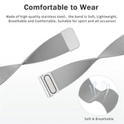 For Honor Watch GS Pro Milan Double Magnetic Steel Mesh Watch Band(Gray)