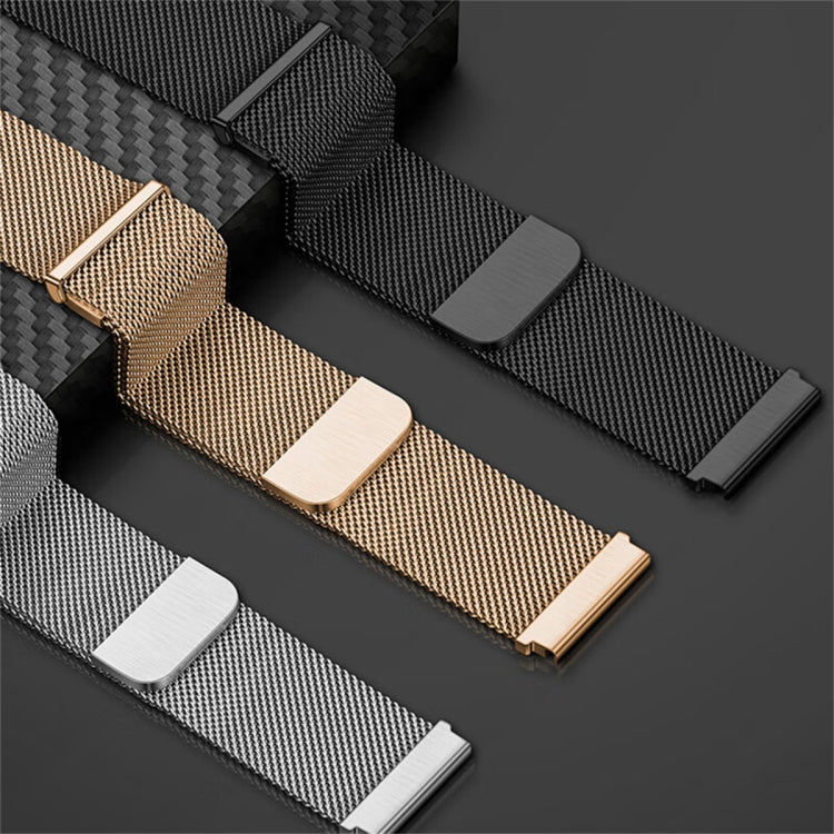 For Honor Magic Watch Milan Double Magnetic Steel Mesh Watch Band(Rose Gold)