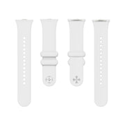 For Xiaomi Mi Band 8 Pro Solid Color Reverse Buckle Silicone Watch Band(White)
