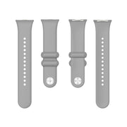 For Xiaomi Smart Band 9 Pro / 8 Pro Solid Color Reverse Buckle Silicone Watch Band(Gray)