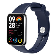 For Xiaomi Mi Band 8 Pro Solid Color Reverse Buckle Silicone Watch Band(Midnight Blue)
