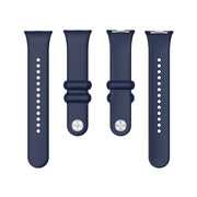 For Xiaomi Mi Band 8 Pro Solid Color Reverse Buckle Silicone Watch Band(Midnight Blue)