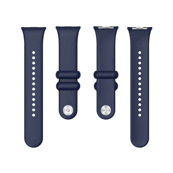 For Xiaomi Mi Band 8 Pro Solid Color Reverse Buckle Silicone Watch Band(Midnight Blue)