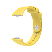 For Xiaomi Mi Band 8 Pro Solid Color Reverse Buckle Silicone Watch Band(Yellow)