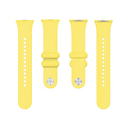 For Xiaomi Mi Band 8 Pro Solid Color Reverse Buckle Silicone Watch Band(Yellow)