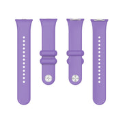 For Xiaomi Smart Band 9 Pro / 8 Pro Solid Color Reverse Buckle Silicone Watch Band(Purple)