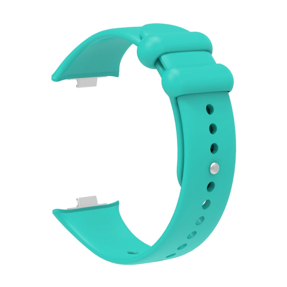 For Xiaomi Smart Band 9 Pro / 8 Pro Solid Color Reverse Buckle Silicone Watch Band(Green)