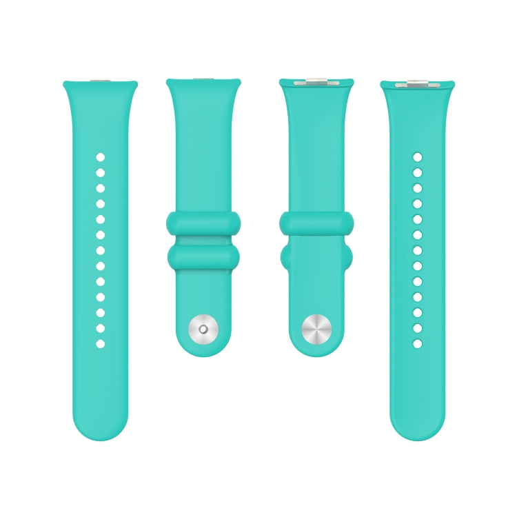 For Xiaomi Smart Band 9 Pro / 8 Pro Solid Color Reverse Buckle Silicone Watch Band(Green)