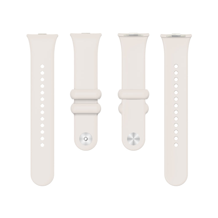 For Xiaomi Mi Band 8 Pro Solid Color Reverse Buckle Silicone Watch Band(Starlight Color)
