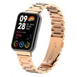 For Xiaomi Mi Band 8 Pro Three Bead Metal Stainless Steel Watch Band(Rose Gold) - Watch Bands by PMC TechLife | Online Shopping South Africa | PMC TechLife