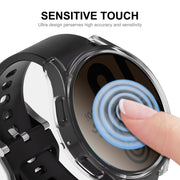 For Samsung Galaxy Watch6 44mm ENKAY Hat-Prince Full Coverage Transparent Soft TPU Case with Screen Protection
