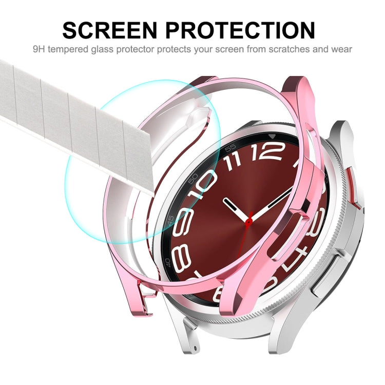 For Samsung Galaxy Watch6 Classic 43mm ENKAY Hat-Prince Transparent Soft TPU Case + 0.2mm 9H Glass Screen Protector