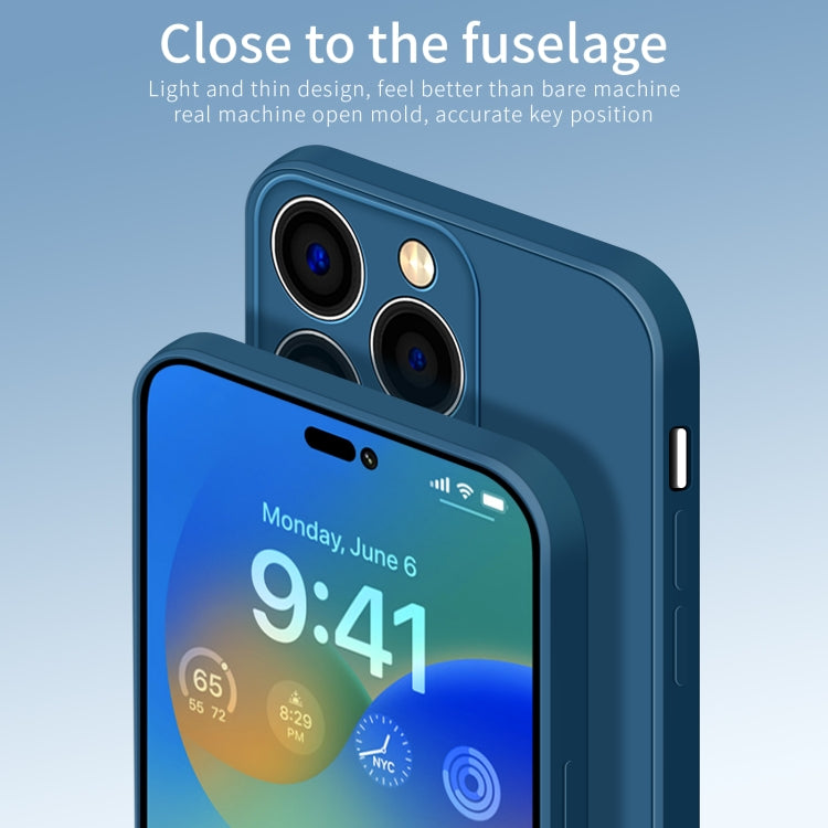 For iPhone 15 Pro Max PINWUYO Sense Series Liquid Silicone TPU Phone Case(Black)