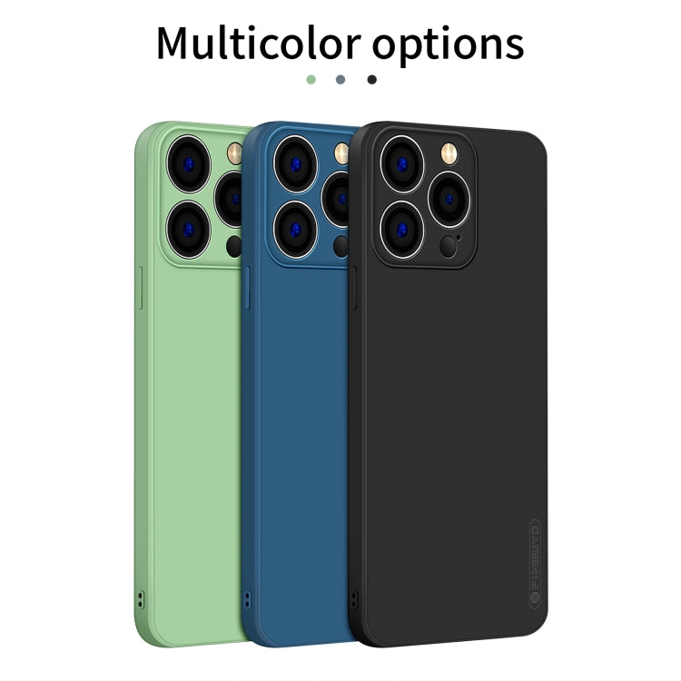 For iPhone 15 Pro Max PINWUYO Sense Series Liquid Silicone TPU Phone Case(Blue)