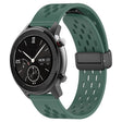 For Amazfit GTR 42mm 20mm Folding Magnetic Clasp Silicone Watch Band(Dark Green) - free shipping - PMC TechLife - Order now!
