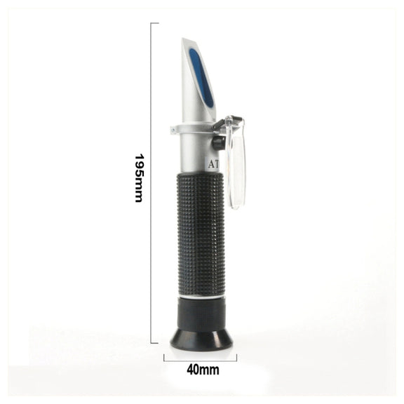 RZ116 Refractometer Alcohol Portable Automatic Digital Refractometer 0-80 Glycol Handheld Atc Brix Refractometer Beer Box