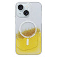 For iPhone 15 Gilding MagSafe Hybrid Clear TPU Phone Case(Yellow) - free shipping - PMC TechLife - Order now!