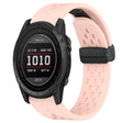 Compatible with Garmin Tactix 7 26mm Folding Buckle Hole Silicone Watch Band(Pink) - free shipping - PMC TechLife - Order now!