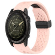 Compatible with Garmin Tactix 7 AMOLED 26mm Folding Buckle Hole Silicone Watch Band(Pink) - free shipping - PMC TechLife - Order now!