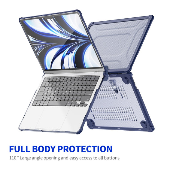 For MacBook Air 13.6 A2681 ENKAY Hat-Prince 3 in 1 Protective Bracket Case Cover Hard Shell with TPU Keyboard Film / PET Screen Protector, Version:US(Black)