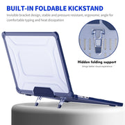For MacBook Air 13.6 A2681 ENKAY Hat-Prince 3 in 1 Protective Bracket Case Cover Hard Shell with TPU Keyboard Film / PET Screen Protector, Version:US(Black)