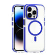 For iPhone 14 Pro Dual-color MagSafe TPU Hybrid Clear PC Shockproof Phone Case(Blue) - free shipping - PMC TechLife - Order now!