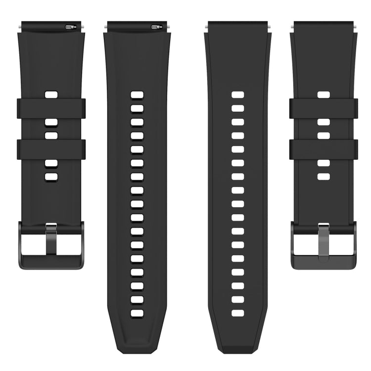 For OPPO Watch 4 Pro 22mm Solid Color Silicone Watch Band(Wine Red)