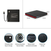 BT669 USB3.0 Laptop CD / DVD Burner Player Optical Drive Case External DVD Drive Enclosure