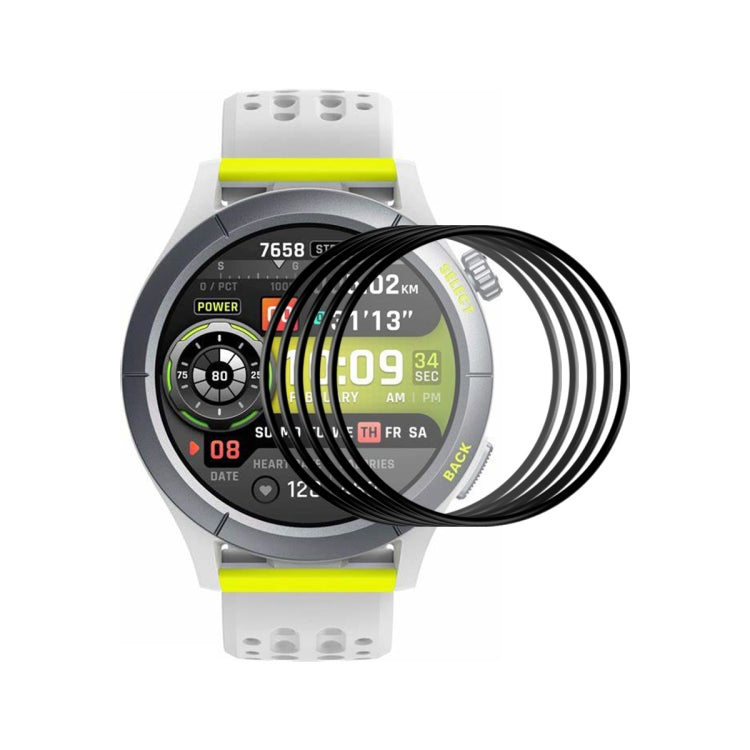 For Amazfit Cheetah / Cheetah Pro 5pcs ENKAY 3D Full Coverage Soft PC Edge PMMA HD Screen Film